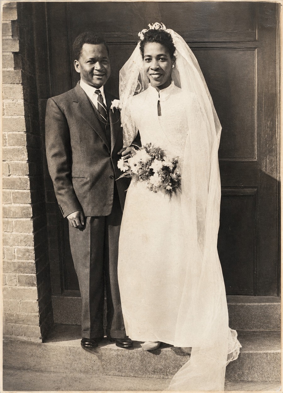 Papa and Mummy's wedding, restored